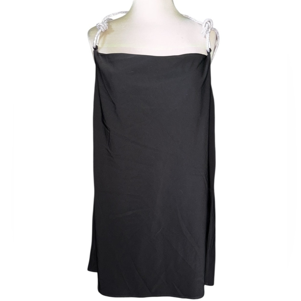 C/MEO Collective dress Elevate style line above knee rhinestone strap Sz XL NWT